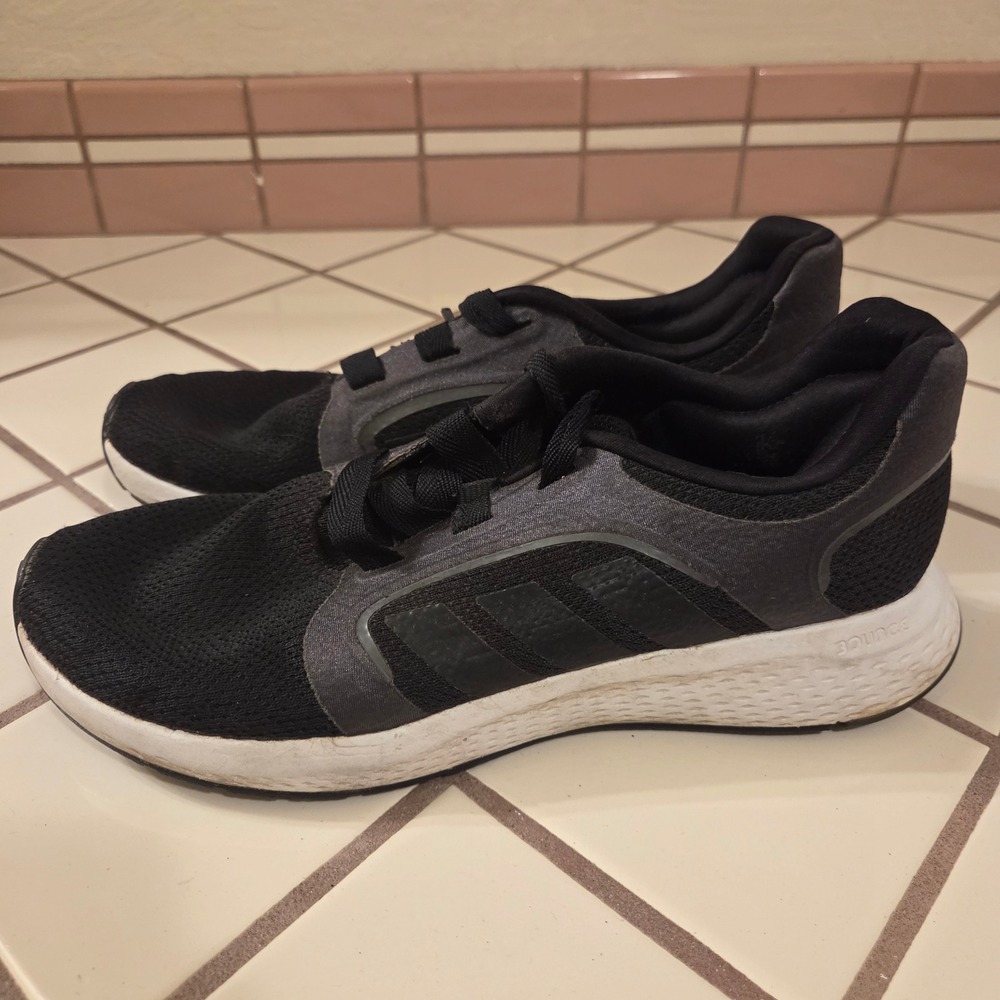 Adidas Edge Lux 5 Womens Running Shoes Black Carbon White GY9004 Size 8